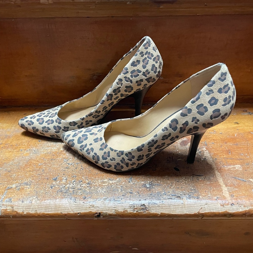 Leopard print heels from Nine West